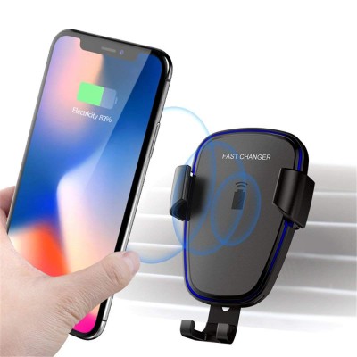 2 in 1 Phone Holder Fast Charging Car Mount Wireless Car Charger for Samsung Galaxy S9 Plus,Wireless Charging for iPhone Xs Max