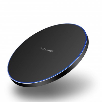 Qi Wireless Charger Charging Pad, High Power Round Wireless Charger Base for All Mobile Phone